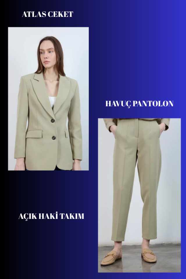 Atlas Ceket & Pensli Havuç Pantolon Takım