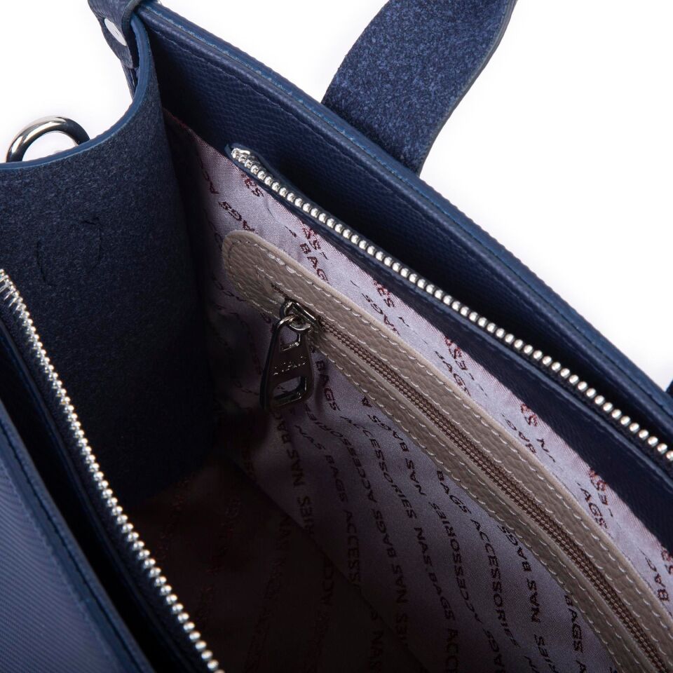 Kadın Mini Tote Suni Deri El ve Omuz Çantası